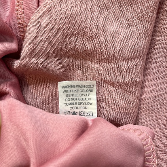 Charming Charlie Pink button down off the shoulder dress size medium - Picture 8 of 10